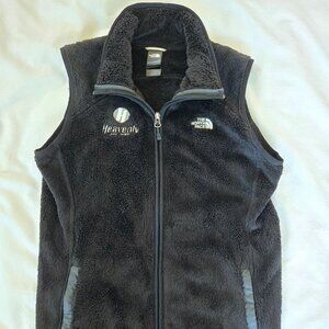 The North Face Sleeveless Faux Fur Black Vest Size M